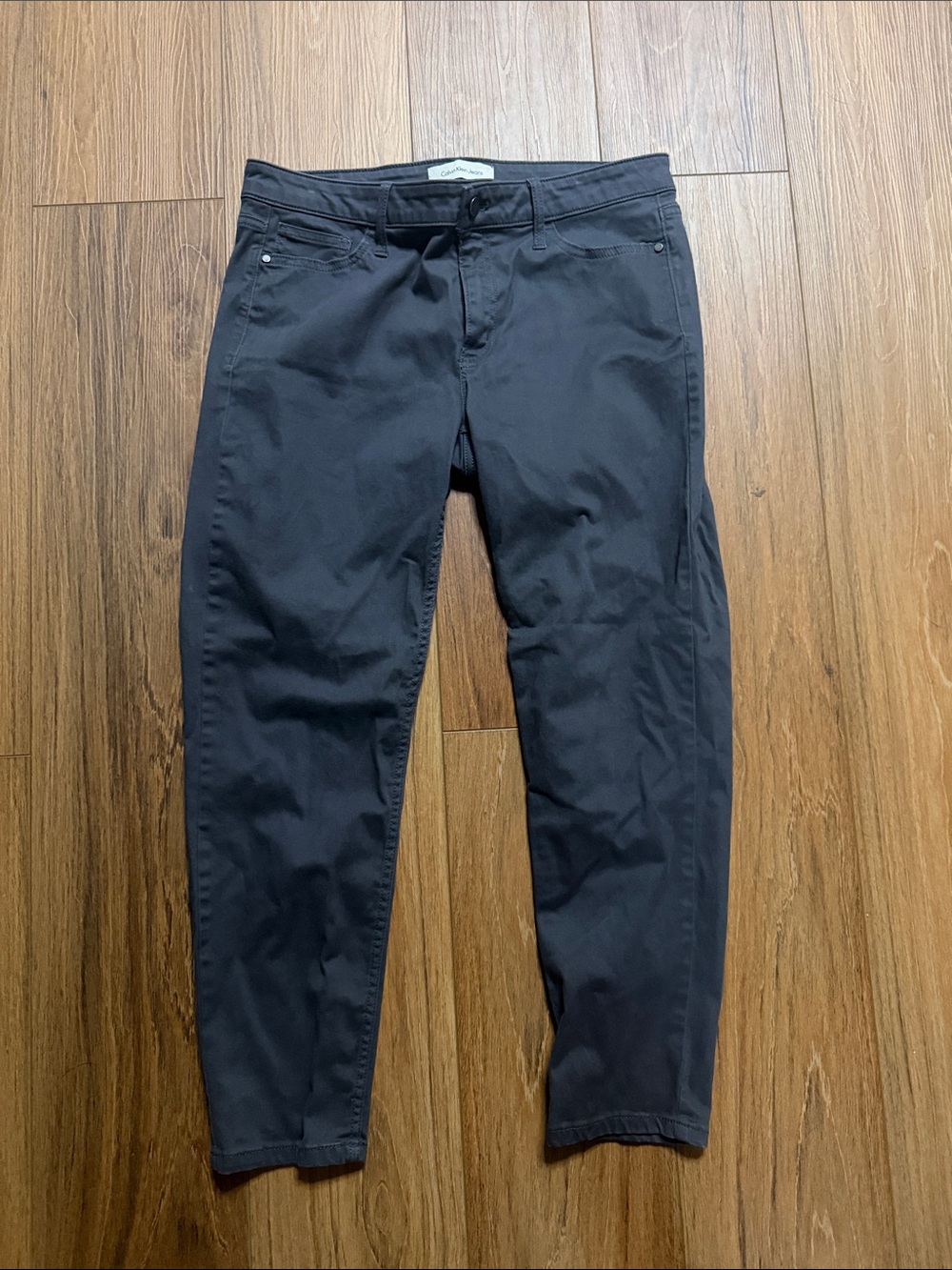 Calvin Klein Jeans Charcoal Gray Women's Pants